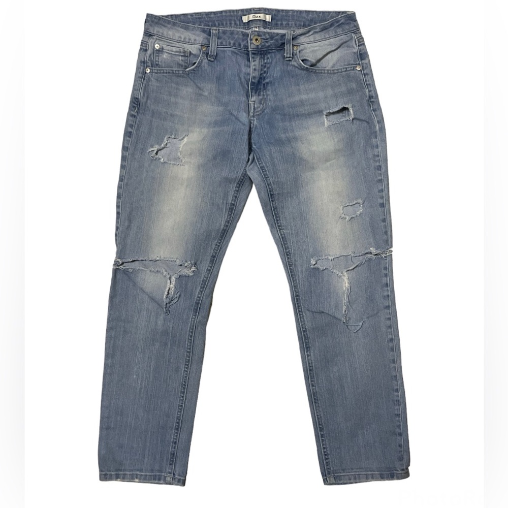 DEX Light Wash Distressed Jeans